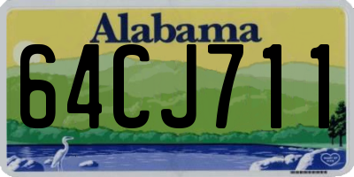 AL license plate 64CJ711