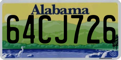 AL license plate 64CJ726