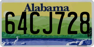AL license plate 64CJ728