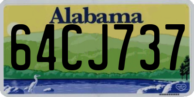 AL license plate 64CJ737