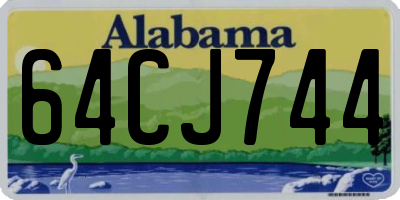 AL license plate 64CJ744