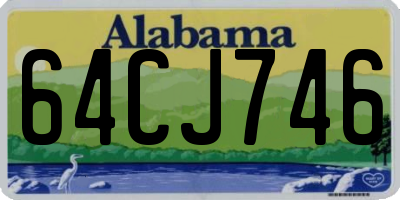 AL license plate 64CJ746