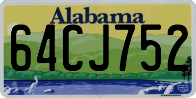 AL license plate 64CJ752