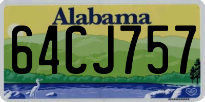AL license plate 64CJ757