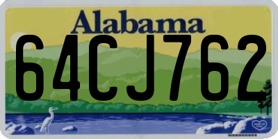 AL license plate 64CJ762