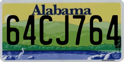 AL license plate 64CJ764