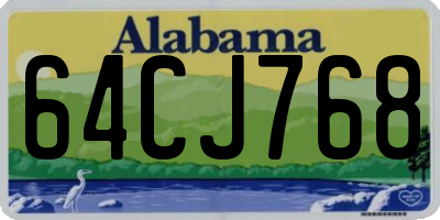 AL license plate 64CJ768