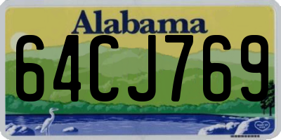 AL license plate 64CJ769
