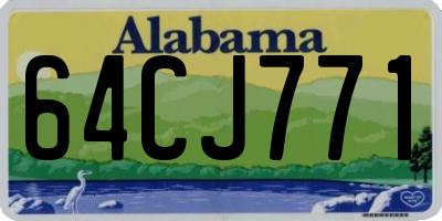 AL license plate 64CJ771