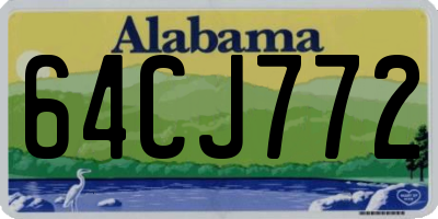 AL license plate 64CJ772