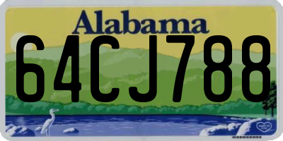 AL license plate 64CJ788