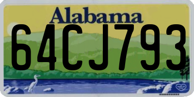 AL license plate 64CJ793