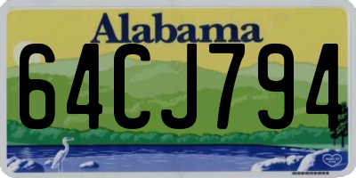 AL license plate 64CJ794