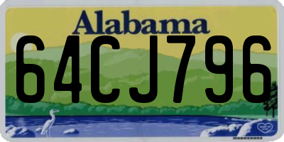 AL license plate 64CJ796