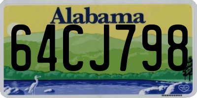 AL license plate 64CJ798