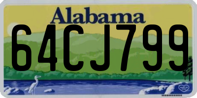 AL license plate 64CJ799