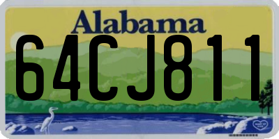 AL license plate 64CJ811