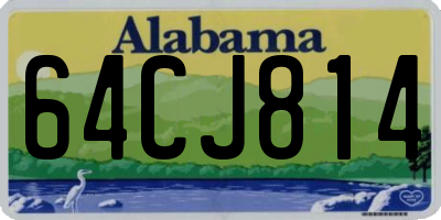 AL license plate 64CJ814