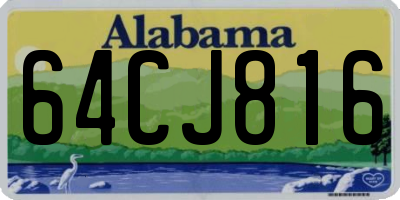 AL license plate 64CJ816