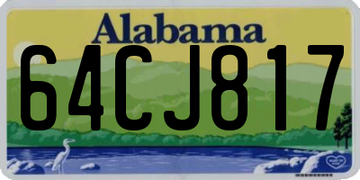 AL license plate 64CJ817