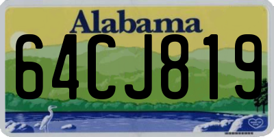 AL license plate 64CJ819