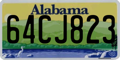 AL license plate 64CJ823