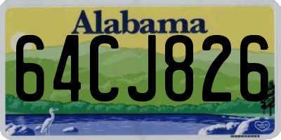 AL license plate 64CJ826