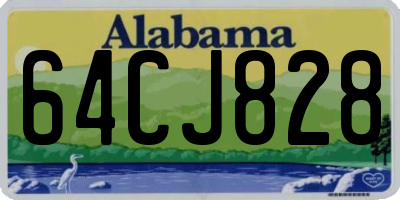 AL license plate 64CJ828