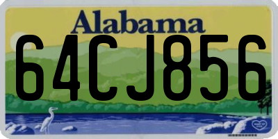 AL license plate 64CJ856