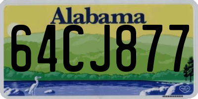 AL license plate 64CJ877