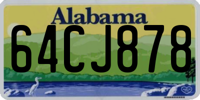 AL license plate 64CJ878