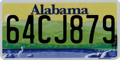AL license plate 64CJ879