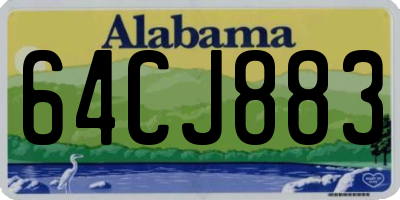 AL license plate 64CJ883
