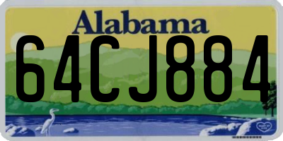 AL license plate 64CJ884