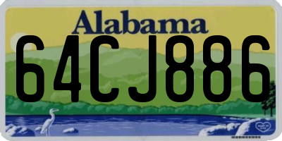 AL license plate 64CJ886