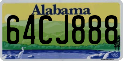 AL license plate 64CJ888