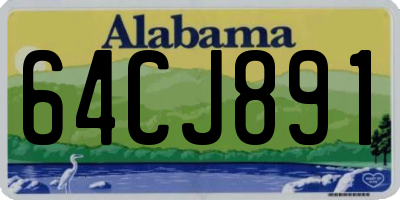 AL license plate 64CJ891