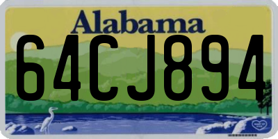 AL license plate 64CJ894