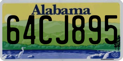 AL license plate 64CJ895