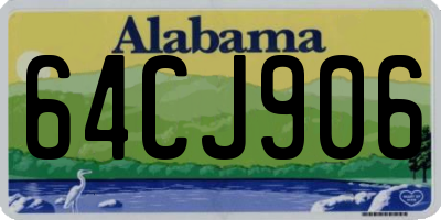 AL license plate 64CJ906