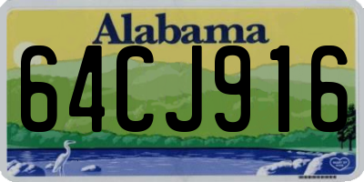 AL license plate 64CJ916