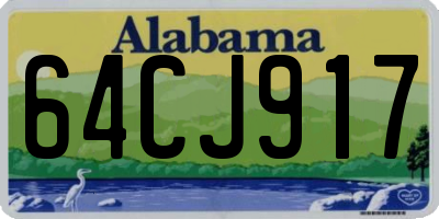 AL license plate 64CJ917