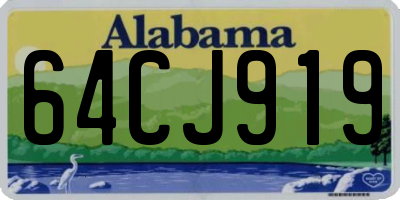 AL license plate 64CJ919