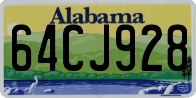 AL license plate 64CJ928