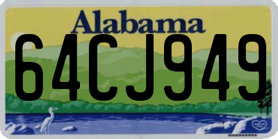 AL license plate 64CJ949