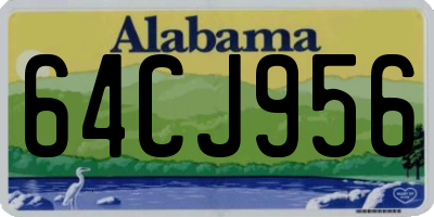 AL license plate 64CJ956