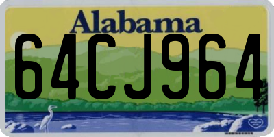AL license plate 64CJ964