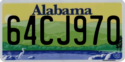 AL license plate 64CJ970