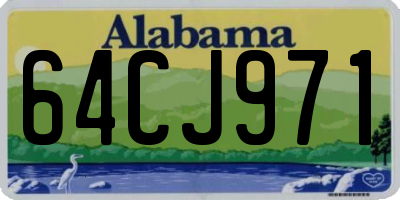 AL license plate 64CJ971