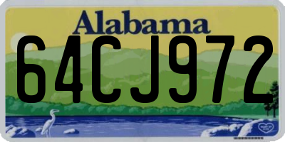 AL license plate 64CJ972